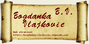 Bogdanka Vlajković vizit kartica